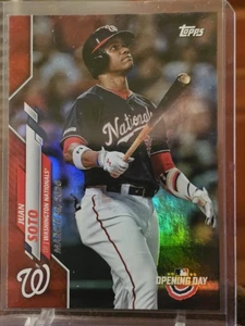 2020 Topps Opening Day Red Foil #27 Juan Soto Washington Nationals          HZ10 - Picture 1 of 2