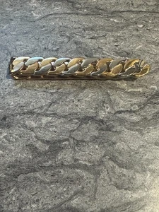 Tie Bar vintage two tone Swank Necktie Holder Formal Wear Accessory Money Clip - Picture 1 of 1