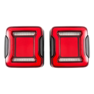 2PCS Rear Red Tail lights Set Fit For Wrangler JK Sport 2007-2018 SUM Foto 1 de 4