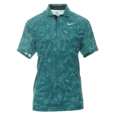 Polo Nike Golf Tiger Woods Collection ADV DX6092 381 Verde Blanco Talla Mediana Foto 1 de 4