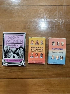 (2)Deck Of Playing Cards Authors Card Games (1) Women poets Authors - Picture 1 of 10