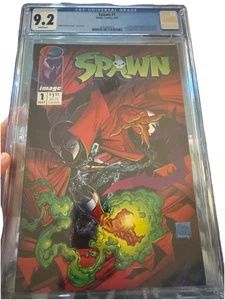 Spawn #1 CGC 9.2 - 1st Appearance of Spawn (Al Simmons) WHITE PAGES - Picture 1 of 2