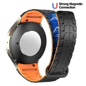 Für Samsung Galaxy Watch 4/5/6/7/FE Sport Magnet Silikon Uhrenarmband Armband - Bild 1 von 24