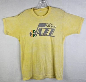 RARE VTG 70s 🏀 New Orleans Jazz NBA Basketball Logo Single Stitch T-Shirt Large - Bild 1 von 7