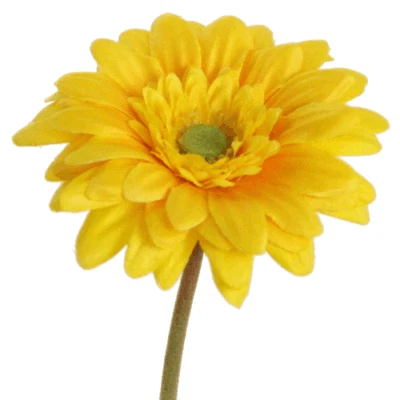 künstliche Gerbera gelb 45cm Kunstblume Schnittblume Gartenblume Sommerdeko - Bild 1 von 2