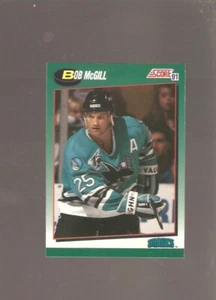 Bob Mcgill 1991 puntuación novato y intercambiado, lote de 50 cartas, Edmonton Alberts SJ SHARKS NHL - Imagen 1 de 1