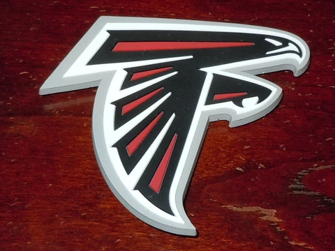 ATLANTA FALCONS Vintage NFL RUBBER Football LARGE FRIDGE MAGNET Standings Board Cover