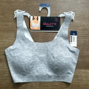 No Boundaries Bonded Scoop Bralette Padded Pullover Gray Juniors XS - Picture 1 of 4