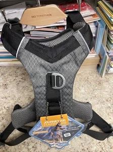 Kurgo Journey Air Dog Harness -REFLECTIVE TRIM Black/Gray LARGE "NEW" - Picture 1 of 5