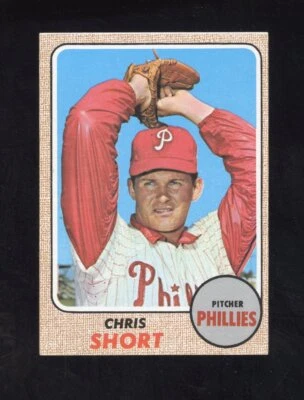 1968 Milton Bradley SET BREAK #139 Chris Short EX/MT to NM Philadelphia Phillies - Image 1 of 2