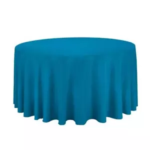 Round Tablecloth - 120 Inch Caribbean Round Table Cloth for 60 to 96 Inch Rou... - Picture 1 of 2