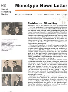 Monotype Newsletter 62 - Picture 1 of 4