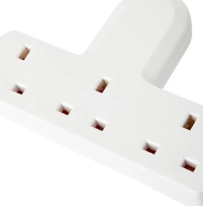 Adaptador de enchufe de 3 vías sin conmutar Pro elec 13 A, pl14984 - Imagen 1 de 4