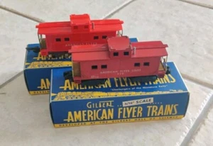 American Flyer Train 3/16 Scale 2 Caboose Pk #638 AFL & 938 With Original Boxes - Bild 1 von 5
