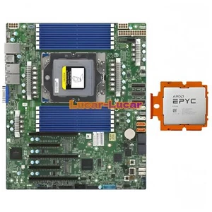 FOR Supermicro H13SSL-N Motherboard + AMD EPYC Genoa 9654 QS 96 Cores CPU Bundle - Picture 1 of 4