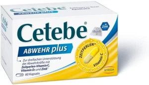 DEFENSA CETEBE más vitamina C+vitamina D3+zinc 60 cápsulas,PZN 02411150 - Imagen 1 de 1