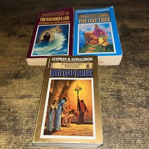 Stephen R Donaldson SECOND CHRONICLES OF THOMAS CONVENANT UNBELIEVER set 3 books - Picture 1 of 2