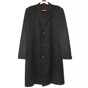 RALPH LAUREN Herren Luxus Kaschmir Wolle Topcoat Schwarz 46 L Lang Gefüttert Dallas - Bild 1 von 19