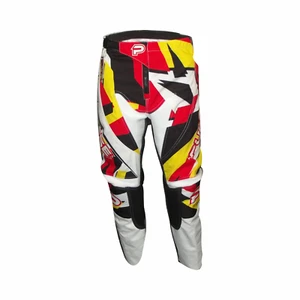 PULSE STORM KIDS YOUTH RED & YELLOW MOTOCROSS MX BMX MOUNTAIN BIKE PANTS - Picture 1 of 1