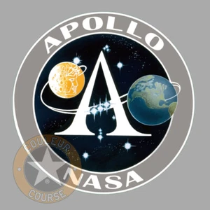 APOLLO NASA SATURN 5 LEM ESPACE LUNE 9cm AUTOCOLLANT STICKER AA082 - Imagen 1 de 1