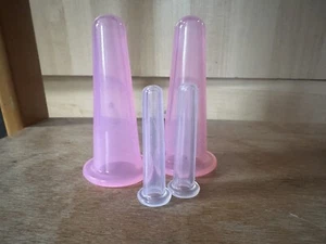 Face cupping Set neu 2 kleine und 2 große Saugnäpfe für das Gesic - Bild 1 von 2