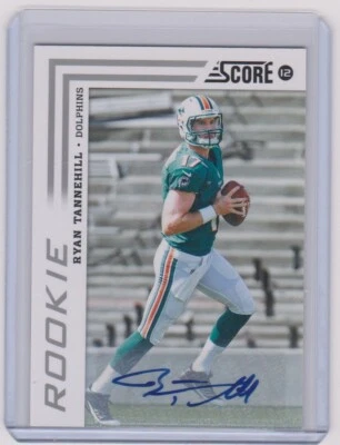 2012 Score Signatures #375 Ryan Tannehill Auto Autograph Rookie Read Description - Image 1 of 3