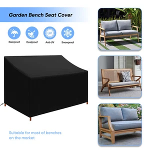 Garden Patio Furniture Cover Outdoor Waterproof Bench Couch Sofa Cover 4 Seater - Picture 1 of 15