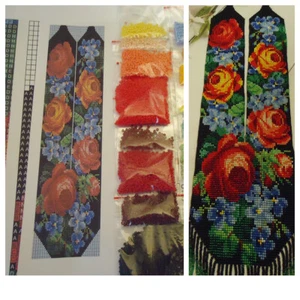 Kit for making a necklace gerdan. Beading Loom Pattern. #S3a - Picture 1 of 4