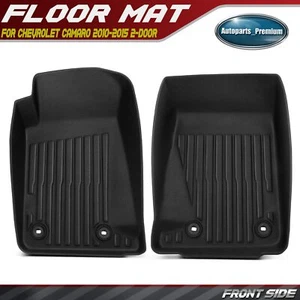 2x Alfombrillas negras delanteras para conductor y pasajero para Chevrolet Camaro 10-15 2 puertas - Imagen 1 de 10