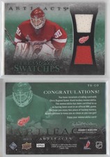 2010-11 Upper Deck Artifacts Treasured Swatches Dual Emerald /15 Chris Osgood