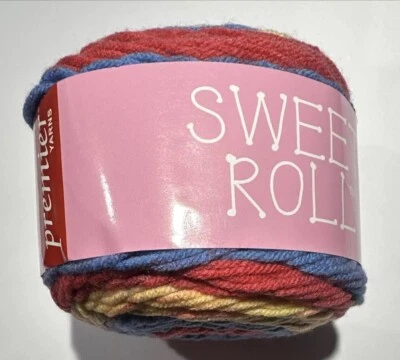 LOT of 6 Premier Yarns SWEET ROLL In ROCKET POP Acrylic  5oz  245 yds - Image 1 of 4