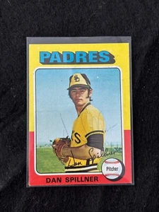 Béisbol Topps 1975 autografiado por Dan Spillner #222 - Padres de San Diego - Imagen 1 de 1