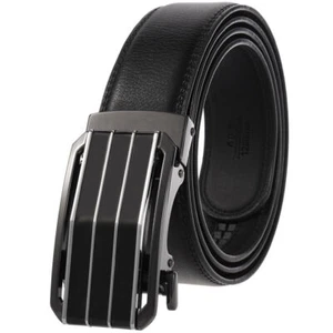 HJones Fashion Men's Cow Leather Belt Automatic Buckle Belt Ratchet Strap Gift - Picture 1 of 4