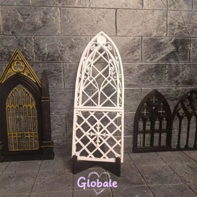 1Set Maßstab 1:12 Miniatur Puppenhaus Palast Möbel Fenster Geländer Unbemalt - Bild 1 von 4