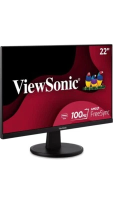NEW ViewSonic 1080p 75Hz Monitor VS2247-MH 22" with Adaptive Sync, HDMI, and VGA - Image 1 of 2