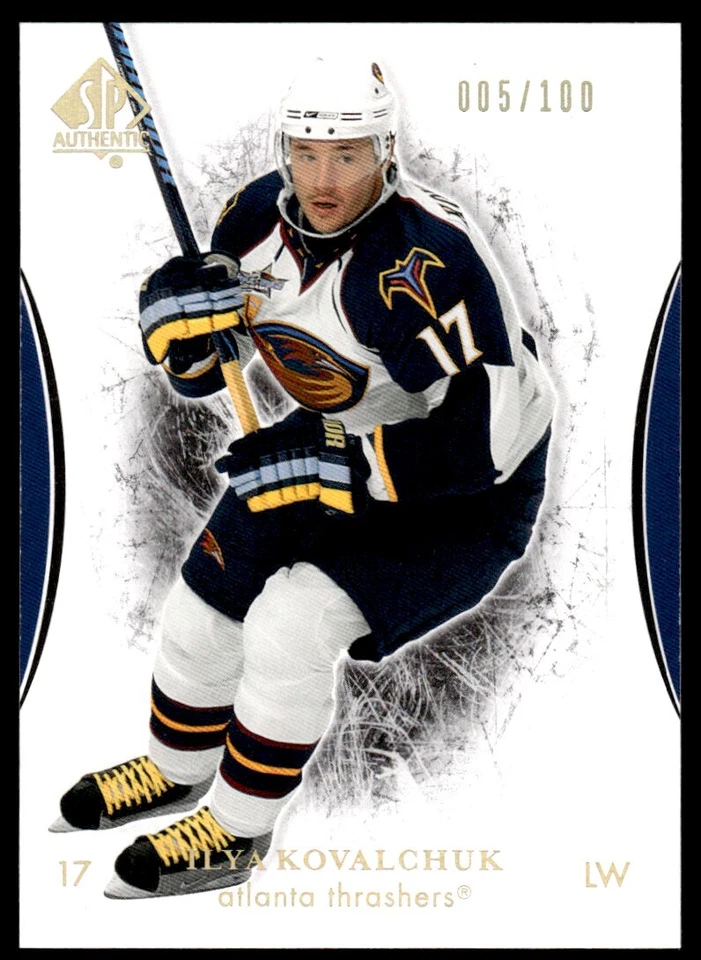 2007-08 SP Authentic Limited Ilya Kovalchuk 005/100 Atlanta Thrashers #42 - Image 1 of 2