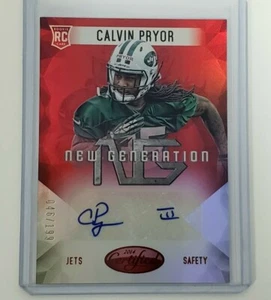 CALVIN PRYOR 2014 Panini Certificado NFL Nueva Generación Autografiado FIRMADO RC AUTOMÁTICO - Imagen 1 de 7
