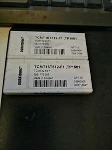 10pcs SECO TCMT16T312-F1 ,TP1501 TCMT3253-F1 carbide inserts made in Sweden - Picture 1 of 2
