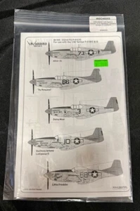 Calcomanías Warbird P-51C/D Mustang, Tuskegee, Red Tail Pt.3 1/48 48005 - Tamiya - Imagen 1 de 2