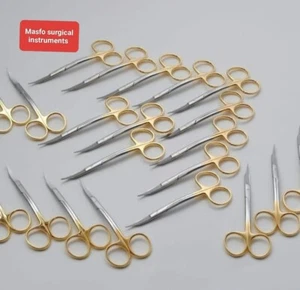 lagrange scissors Tc Gold 4.5 Stainless Steel Curved 18 pcs offer - Picture 1 of 5