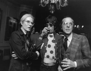 Andy Warhol Mick Jagger And Yves Saint Laurent Print 11 x 14 - Picture 1 of 3