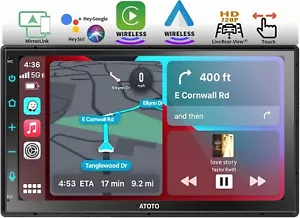 Pantalla táctil Radio Coche 2DIN Estéreo Bluetooth Con Camara Visión Trasera HD - Imagen 1 de 7