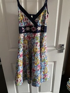 Pistachio Strappy Sun Dress Small Multicoloured - Picture 1 of 6