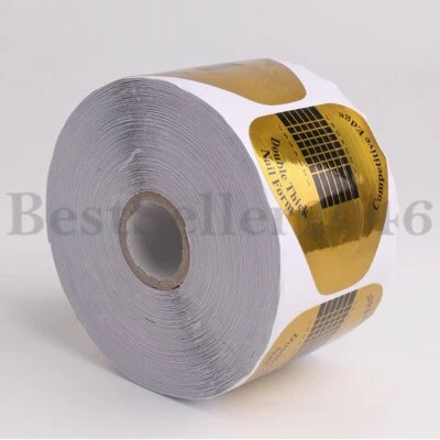 500 peças adesivo forma nail art guia de extensão autoadesivo pontas acrílicas gel UV - Imagem 1 de 4