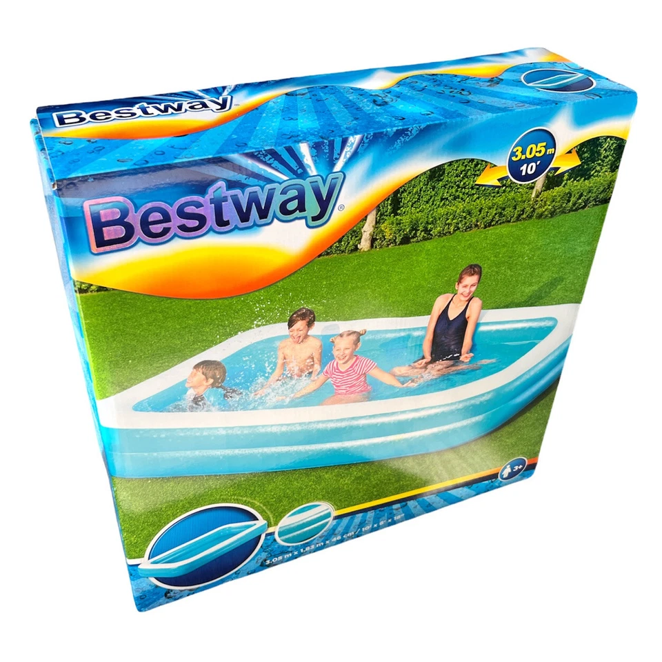 Bestway Family Pool 305x183x46cm Familienpool Planschbecken aufblasbar Groß NEU - Bild 1 von 1