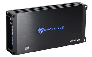 Rockville dB25 v2 3000w Peak/750w RMS 2 Channel Amplifier Compact Car Stereo Amp - Picture 1 of 8