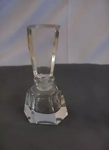 Botella de Perfume de 6 Caras de Vidrio de Plomo de Corte Transparente de Colección Dauber BONITA - Imagen 1 de 1