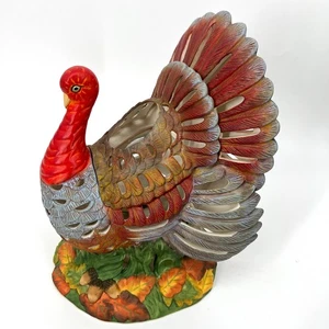 PartyLite P7592 Gobbler Teelichthalter Türkei Herzstück 11" hoch in Box - Bild 1 von 10