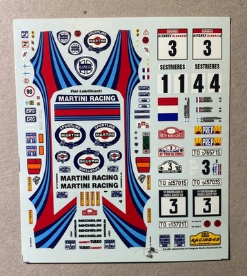 RACING 43 DECAL 1/43 - LANCIA DELTA HF INTEGRALE - MARTINI 1992 - ORIGINALI - Immagine 1 di 3