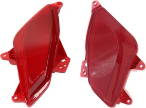 For 2017-2018 Santa Fe Bumper Reflector Front Red Plastic SET PAIR - Picture 1 of 6